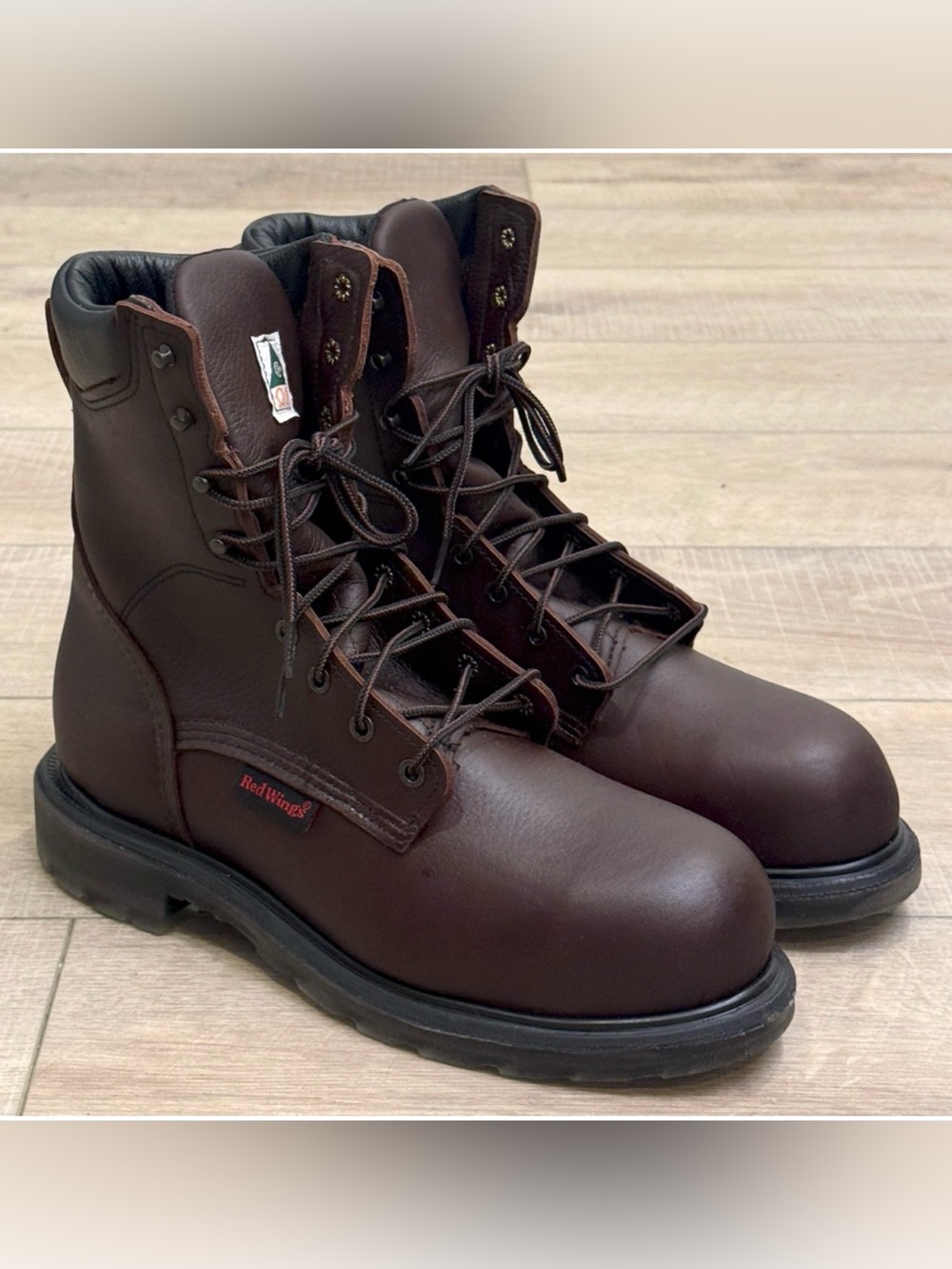 NEW RED WING 3508 SUPERSOLE 2.0 8-INCH CSA SAFETY TOE WORK BOOTS SZ 8.5 E2 EE